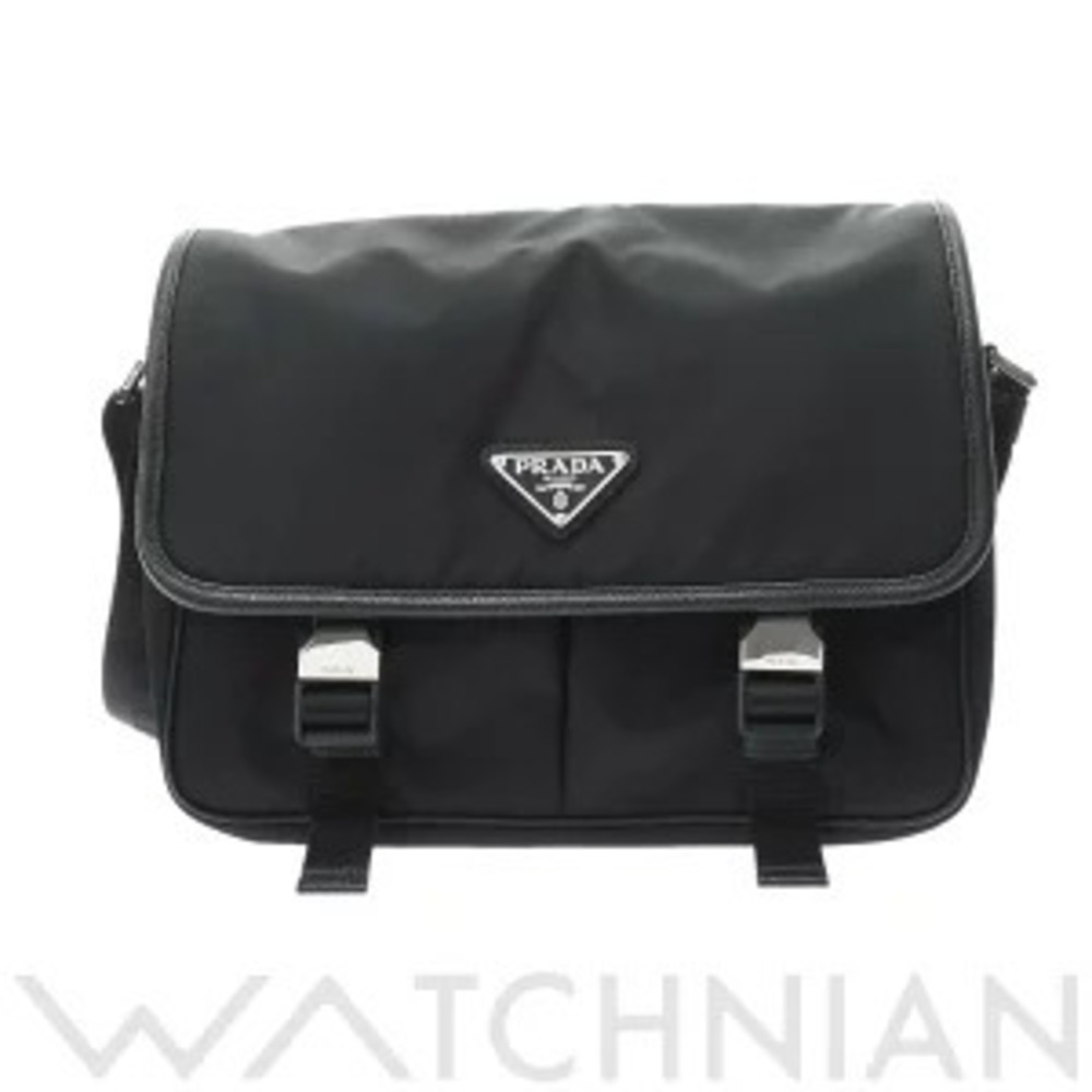 Prada Black Messenger Shoulder Bag